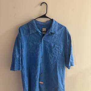 Jamaica Jaxx Blue Tropical Floral Button-Up Shirt